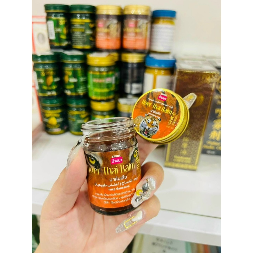 Combo 6 Lọ Dầu Cao Xoa Bóp Thái Lan BANNA Hổ Rắn Bò Cạp Tiger Snake Scorpion Thai Balm Hương Thảo Mộc Hũ Lớn 50g