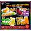 Decal trang trí quán nước hình ly-Trà sữa trà dâu, sinh tố, cà phê,rau má,trà sữa,Sticker,dán tường, tủ, kính,in theo yc
