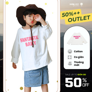 Áo thun trẻ em dài tay FANTASTIC BABY dáng oversize style Hàn Quốc | Dương Oyy 011123166