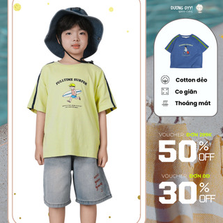 Áo thun trẻ em in LƯỚT VÁN cotton cao cấp size 14-38KG style Hàn Quốc  | Dương Oyy 010425215
