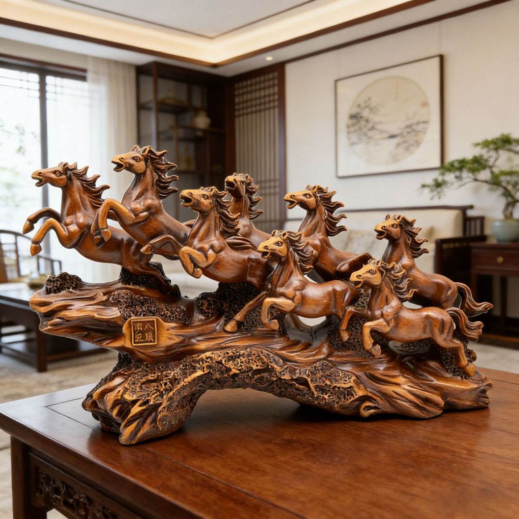 Bộ tượng các mẫu tông màu nâu decor nhà cửa