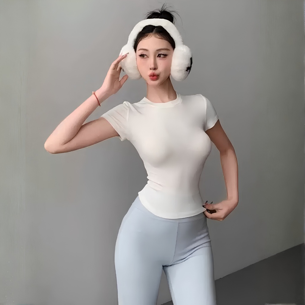 [Mở Bán] Áo Thun Nữ Tay Ngắn Cổ Tròn Basic Thun Borip Lụa DD42 Ôm Form, Mềm Mịn, Co Giãn Minh Khuê Boutique