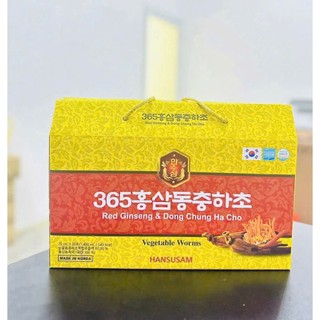 NƯỚC CHIẾT XUẤT HỒNG SÂM ĐÔNG TRÙNG HẠ THẢO 365 70ML X 20 GÓI