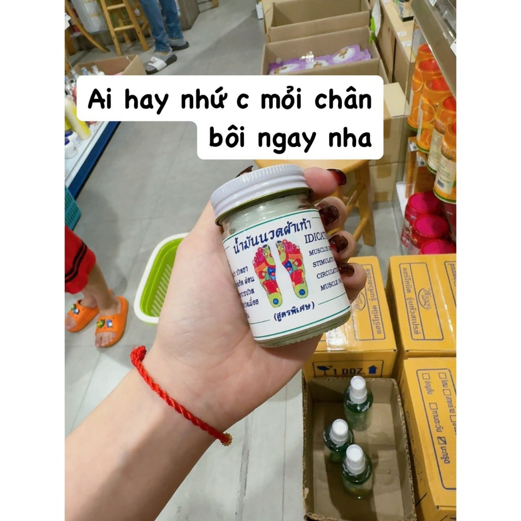 Combo 6 Lọ Cao Bàn Chân Thái Lan Hũ To 50g INDICA Foot Balm Dầu Cù Là Thảo Mộc Massage Chân Dùng Ngoài Da