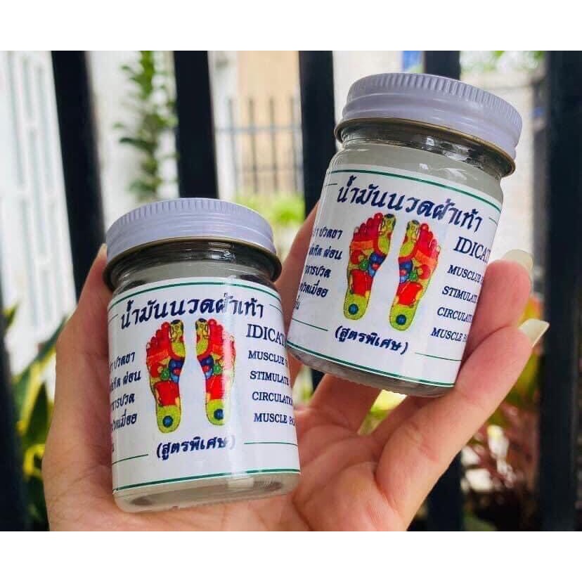 Combo 6 Lọ Cao Bàn Chân Thái Lan Hũ To 50g INDICA Foot Balm Dầu Cù Là Thảo Mộc Massage Chân Dùng Ngoài Da