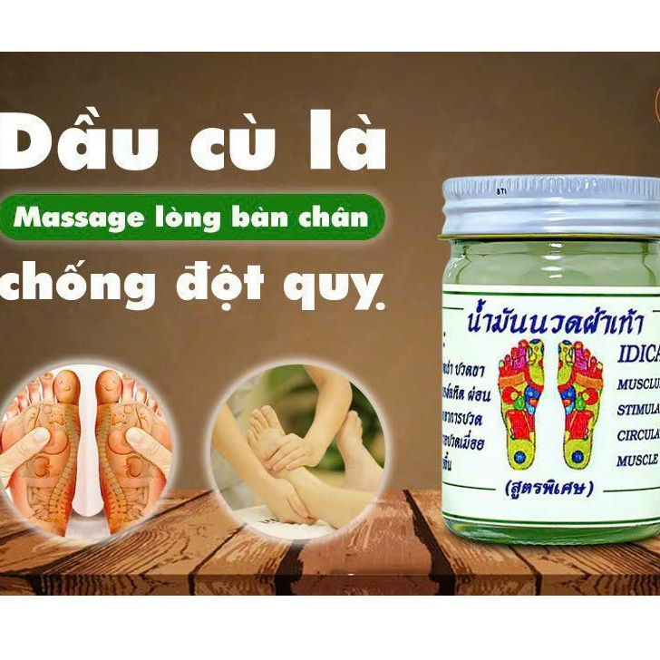 Combo 6 Lọ Cao Bàn Chân Thái Lan Hũ To 50g INDICA Foot Balm Dầu Cù Là Thảo Mộc Massage Chân Dùng Ngoài Da