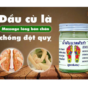Combo 6 Lọ Cao Bàn Chân Thái Lan Hũ To 50g INDICA Foot Balm Dầu Cù Là Thảo Mộc Massage Chân Dùng Ngoài Da