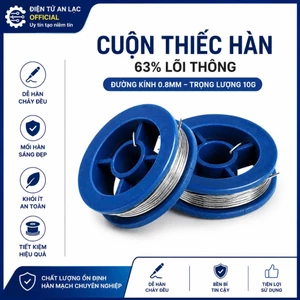 Cuộn thiết hàn 63% lõi 0.8mm 10g mối hàn bóng đẹp