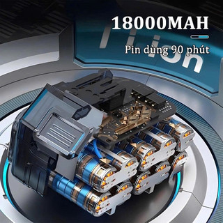 Máy Thổi Phản Lực Siêu Mạnh Công Suất 1050W, Quạt Thổi Turbofan Thổi Bụi Chân Pin Phổ Thông HOT
