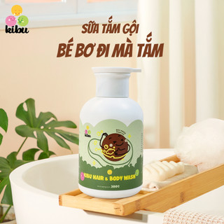 Sữa Tắm Gội Trẻ Em 2in1 Kibu BƠ - Bảo Vệ Tóc Mềm Mượt & Dịu Nhẹ Cho Da Nhạy Cảm - 300ml