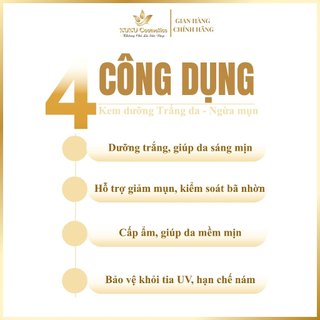 Kem Dưỡng trắng da, Ngừa mụn Claudia 10g, 15g