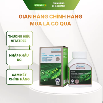 Viên Uống Vitatree Super Lecithin Hỗ Trợ Chức Năng Gan 1200mg 30 Viên/60 Viên