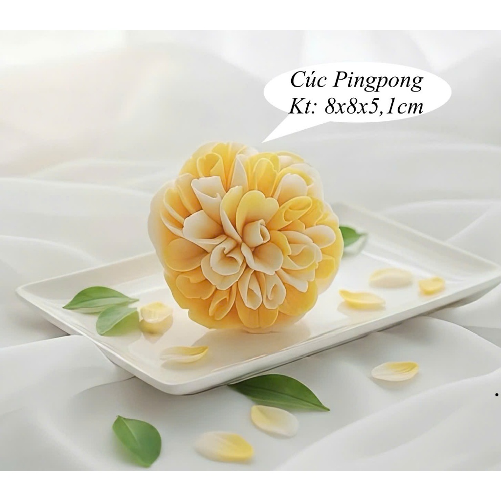 Khuôn silicon Hoa Cúc Pingpong