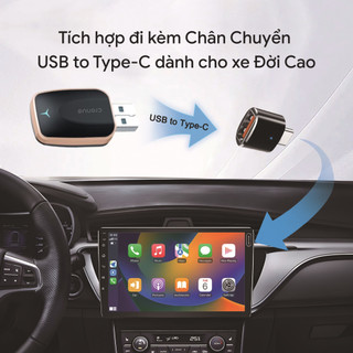 Usb Carplay không dây Cronus chính hãng - WIFI 6+Bluetooth 5.4 , Có Update OTA
