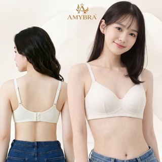 Combo Áo Ngực Không Gọng Mút Mỏng Cotton Thoáng Mát - Set Áo Lót Nữ Form Ôm Mềm Mại AMYBRA A409