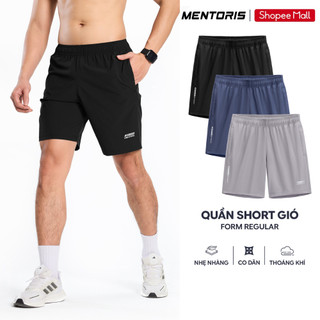 COMBO 3 Quần Short Nam MENTORIS Vải Gió, Form Regulat Fit, Phong Cách Lifestyle, Thoải Mái CB3MSR01