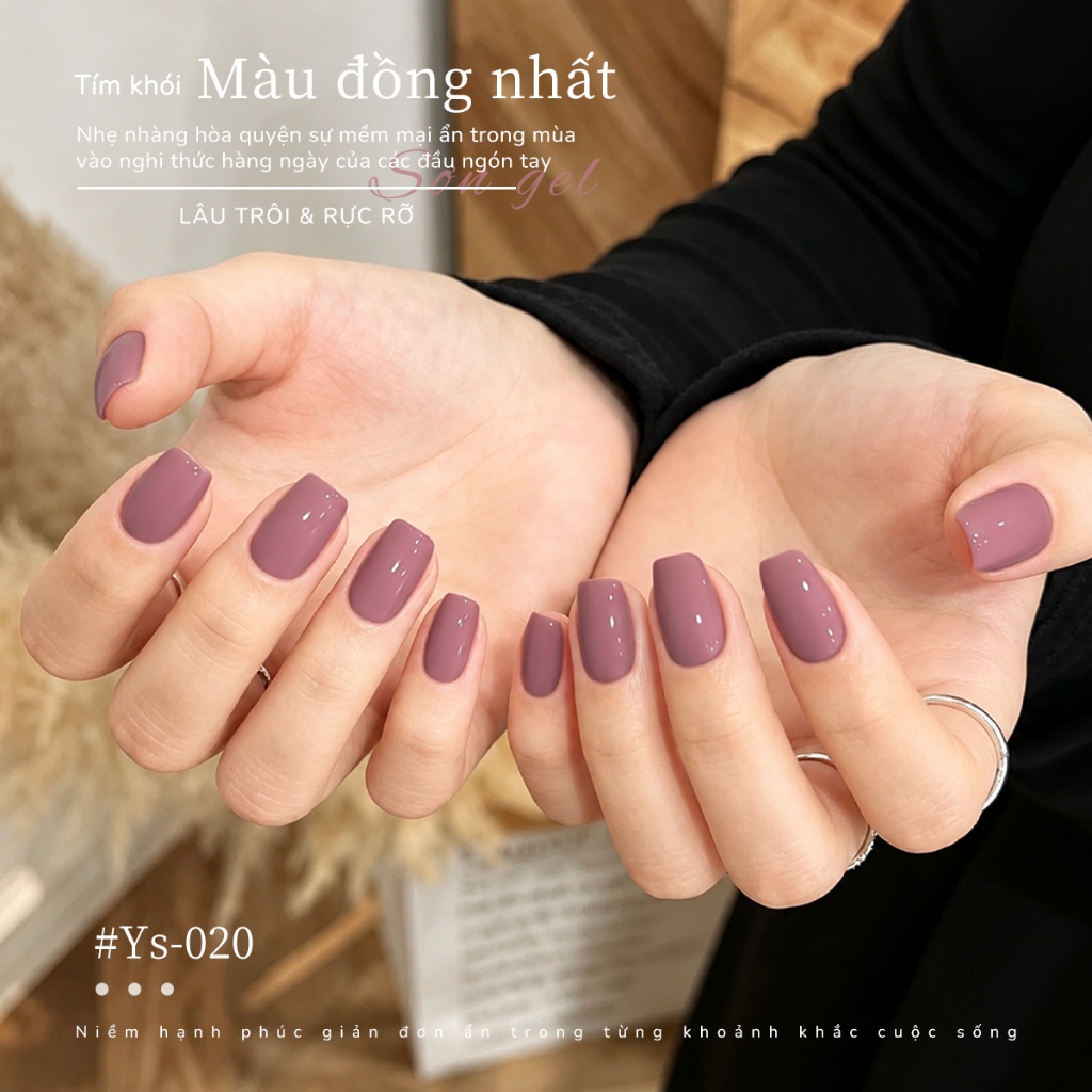 XEIJAYI 10ml - Sơn móng tay dạng gel màu tím hồng nhạt, bóng lâu trôi, hoàn hảo cho việc tự làm sơn móng tay.