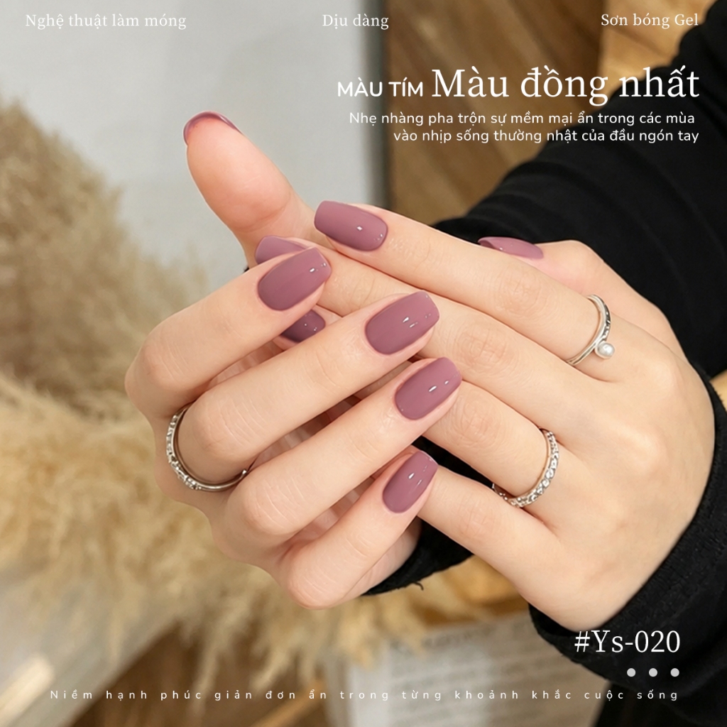 XEIJAYI 10ml - Sơn móng tay dạng gel màu tím hồng nhạt, bóng lâu trôi, hoàn hảo cho việc tự làm sơn móng tay.
