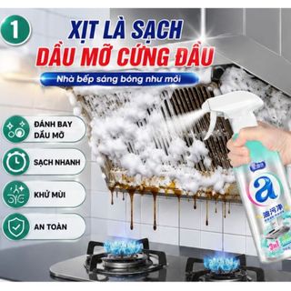 Homee.cok Chai Xịt Bọt Tẩy Dầu Mỡ Đa Năng 500g – Làm Sạch Máy Hút Mùi, Bếp Gas, Nhà Bếp Siêu Nhanh