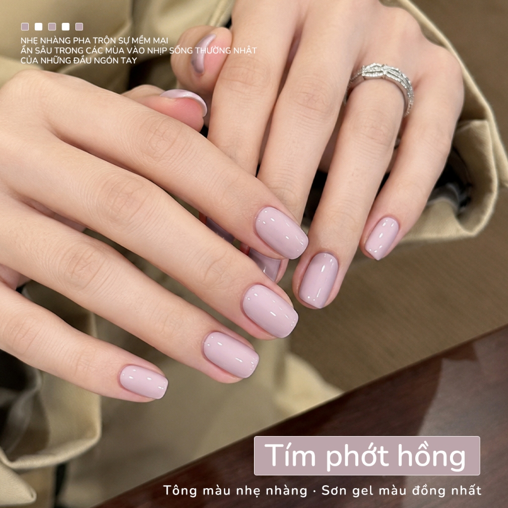 XEIJAYI 10ml - Sơn móng tay gel màu hồng nude hoa anh đào, phù hợp cho mọi mùa