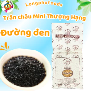 Trân châu mini đường đen thượng hạng LONG PHÚ có vị ngọt gói 1kg