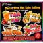 Decal Món Nước Vintage trang trí quán, dán tường cà phê, trà sữa, đá me, chanh dây, nước dừa. TTQ10