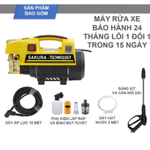 Máy Rửa Xe | Công suất 4200W | Máy Rửa Xe Cao Áp| Dây 15m | Có Chống Giật | Lõi Đồng 100% | Chống Cháy — ảnh 2