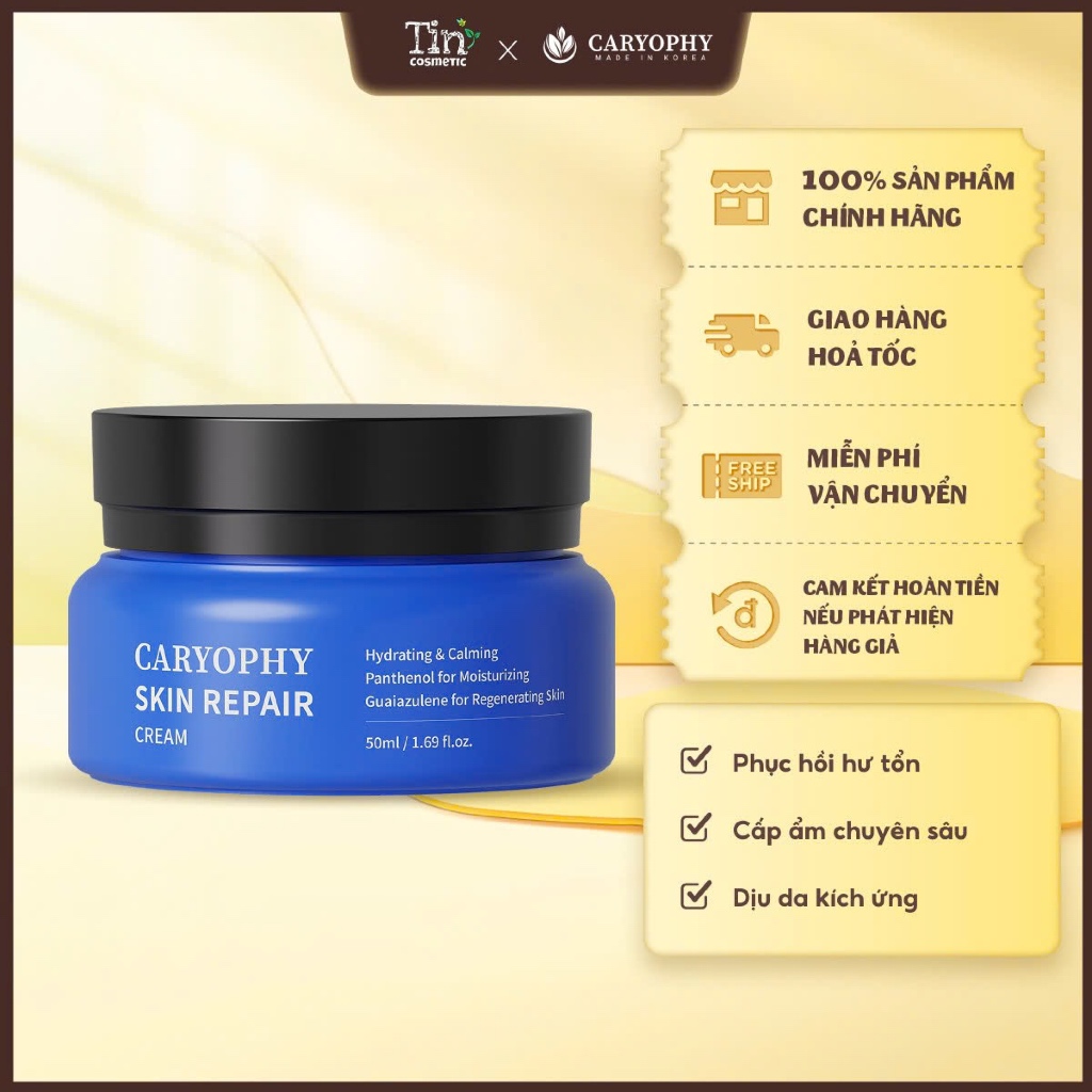 Kem dưỡng giúp phục hồi da Caryophy 50ml (Caryophy Skin Repair Cream 50ml)