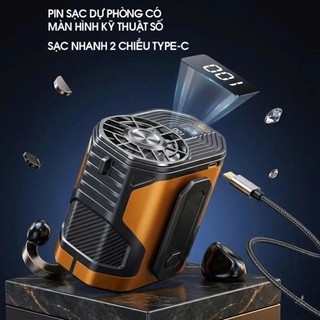 (MẪU MỚI) Quạt Mini Đeo Hông F83 - Quạt Tích Điện - Quạt Kẹp Áo Giảm Nóng Có Đèn LED, Chống Nước