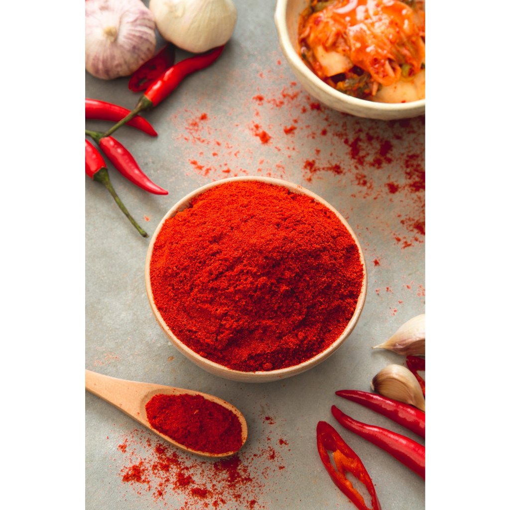 Bột ớt nguyên chất Hàn Quốc túi 1kg - Nguyên liệu làm kim chi, món ăn Hàn Quốc