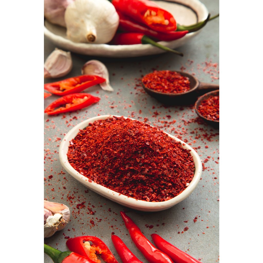 Bột ớt nguyên chất Hàn Quốc túi 1kg - Nguyên liệu làm kim chi, món ăn Hàn Quốc