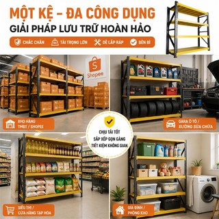 Kệ sắt để đồ đa năng Chịu Tải Cao Kệ nhiều tầng Chiều Cao Điều Chỉnh Kệ hàng Chống gỉ và bền chắc