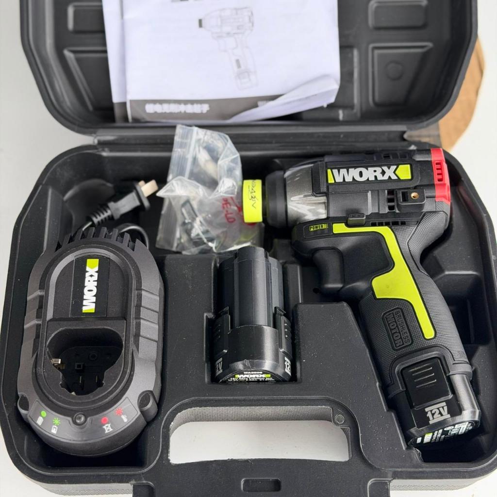 Máy vặn vít động lực dùng pin Li-ion 12V Worx WU132X lực siết 160Nm, tốc độ 3500v/ phút