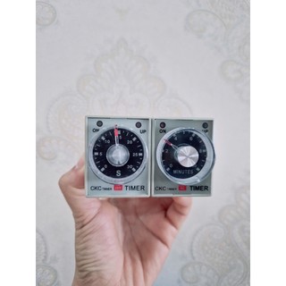 Timer cơ CKC AH3-3 rơ le điều khiển thời gian loại 8 chân tròn