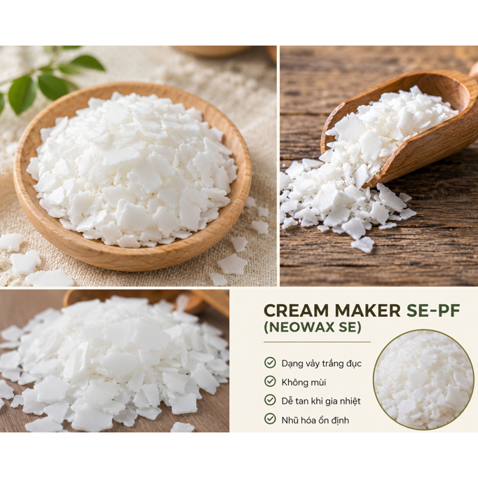 Sáp nhũ hóa Naterol SE / Neowax SE - Mã CREAM MAKER SE-PF