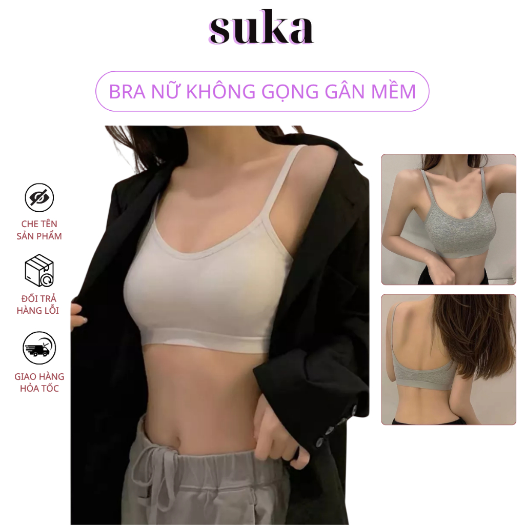 Áo Lót Nữ Không Gọng Dáng Thể Thao – Bra Gân Mịn, Co Giãn Tốt, Mặc Siêu Mát 479