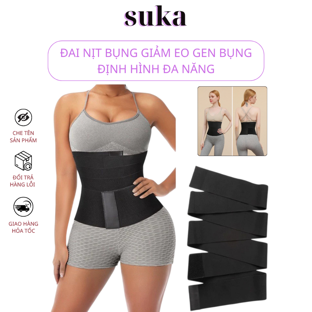 Đai Nịt Bụng Giảm Eo Gen Bụng Định Hình Đa Năng Dễ Sử Dụng Thông Thoáng Co Giãn 516