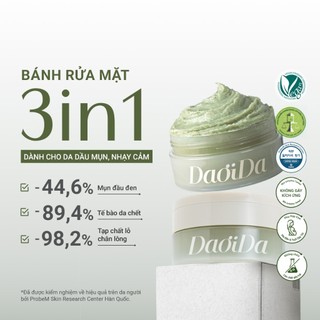 Combo 2 Bánh Rửa Mặt Thảo Mộc Tươi DaoiDa Pack Cleanser 120g - Làm sạch sâu và cải thiện mụn đầu đen