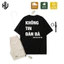 Áo Thun Unisex Không Tin Đàn Bà / Không Tin Đàn Ông in Nhũ Kim Tuyến Lấp Lánh Chất Vải Thun Mềm Mịn Form Rộng Trend