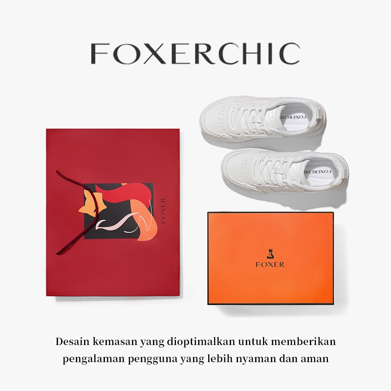 FOXERCHIC Giày Thể Thao Nữ Thoải Mái Thoáng Khí Và Khử Mùi Đế Mềm Tăng Chiều Cao 3,5cm Sneakers