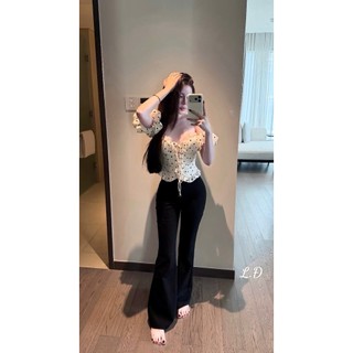 Siêu vip quần ống loe hot hit dễ phối đồ lên dáng cực xinh tôn dáng bao đỉnh chị em khoe body sang - Baotrang.clothes
