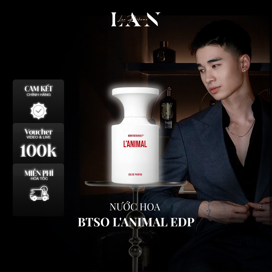 [LAN] Nước hoa Unisex BTSO L'Animal EDP 50/100ml Fullbox