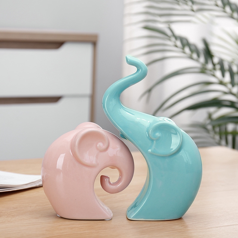 Bộ tượng các mẫu tông màu pastel decor nhà cửa