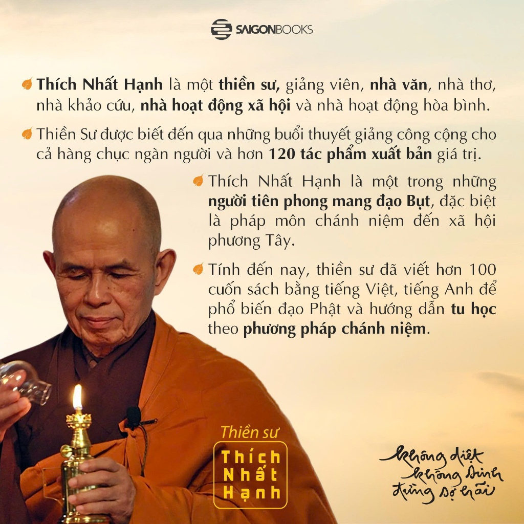 Sách - Combo không diệt không sinh đừng sợ hãi, Giận (Lẻ tùy chọn)