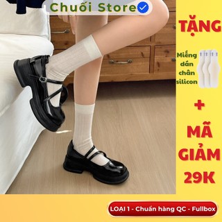Giày lolita nữ da PU tổng hợp dệt vải đế cao su thoải mái dễ đi tinh tế êm ái