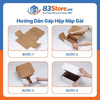 Combo 25 Hộp Carton Nắp Gài Size Vừa  - 83Store Đựng Quần Áo, Quà Tặng, Sách Vở, Phụ Kiện.