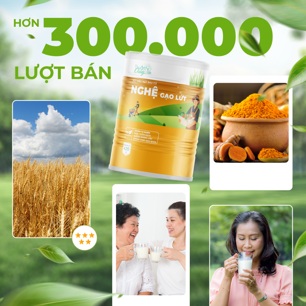 Bột Đậu Hạt Rau Củ Nghệ Gạo Lứt - 420g