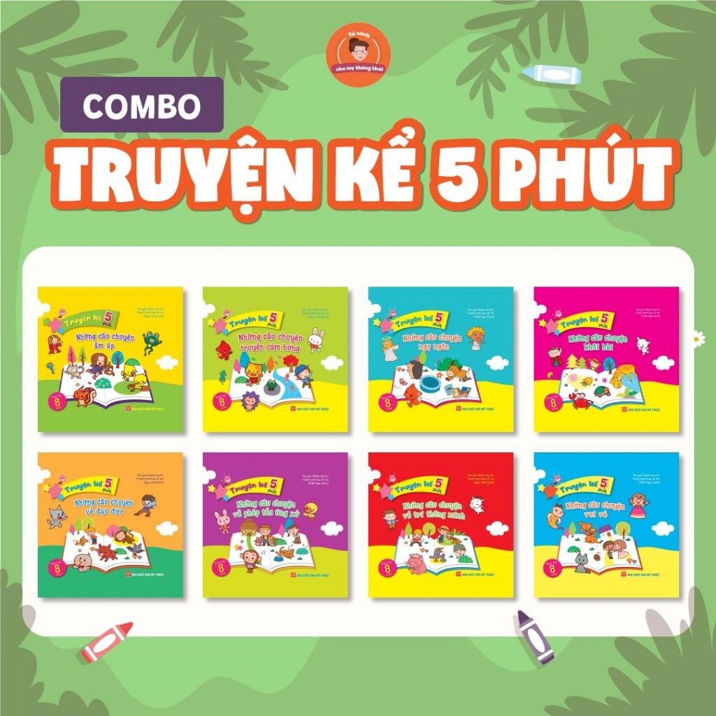 Sách: Truyện Kể 5 Phút (Lẻ - 8 Cuốn)