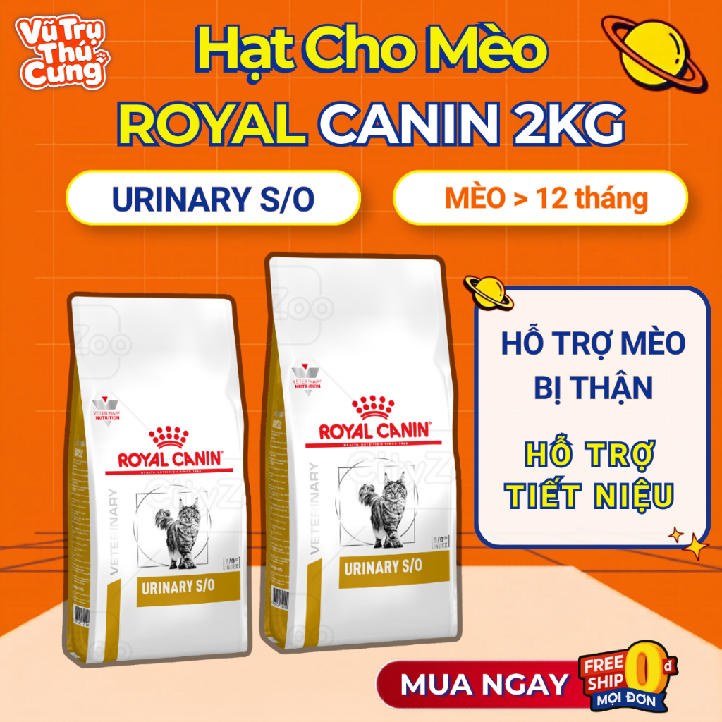 Hạt cho mèo bị sỏi thận Royal Canin Urinary S/O 400g