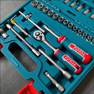 ĐỒ NGHỀ TOTAL Bộ 46 đầu tuýp 1/4 inch THT141462